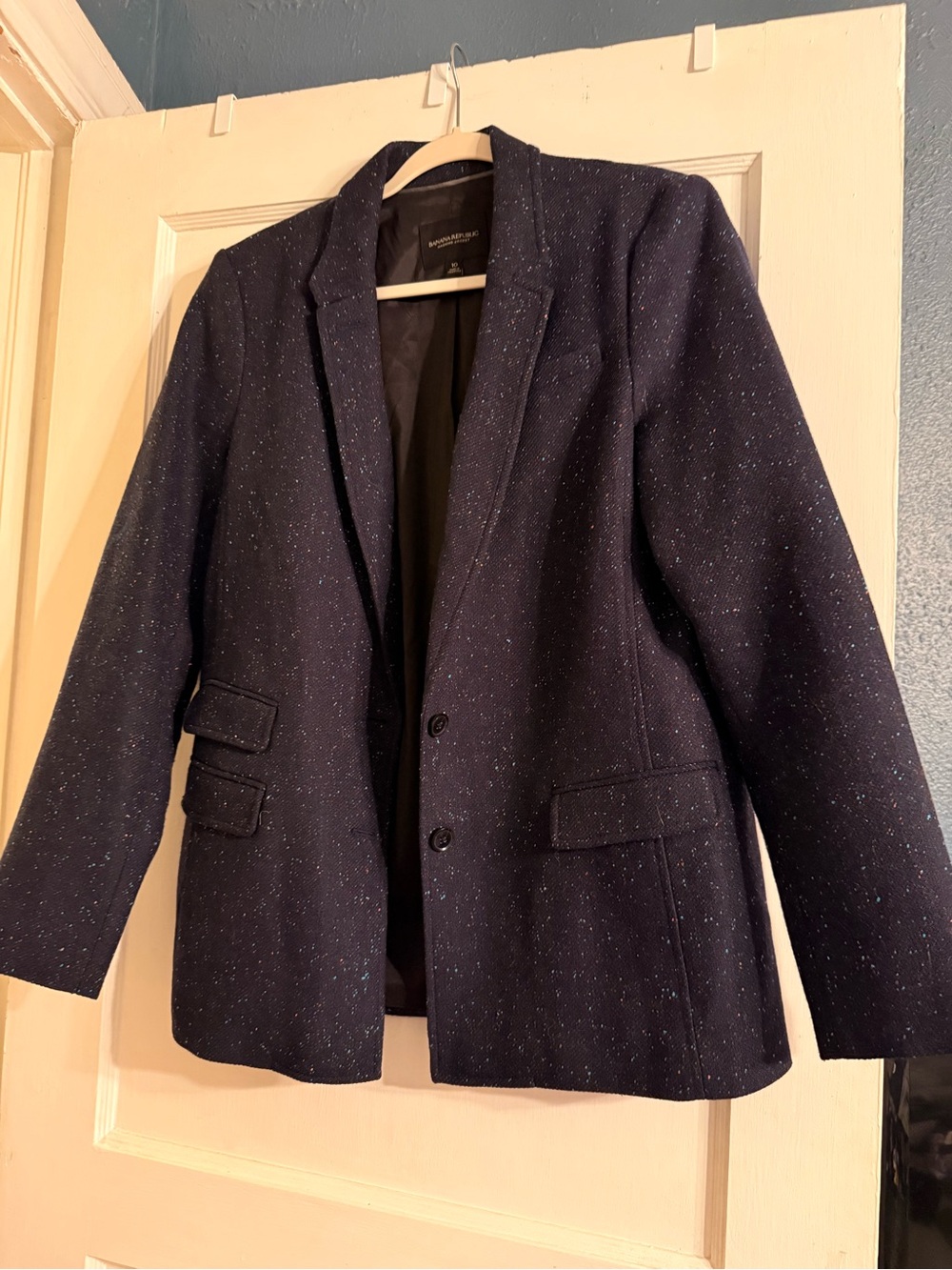 Tweed Navy Women's Blazer GAP